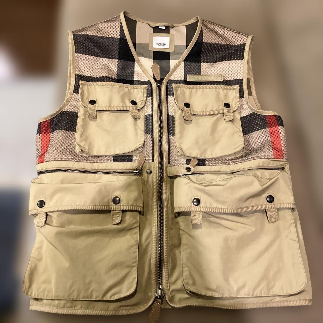 BURBERRY ベージュ フィッシングベスト