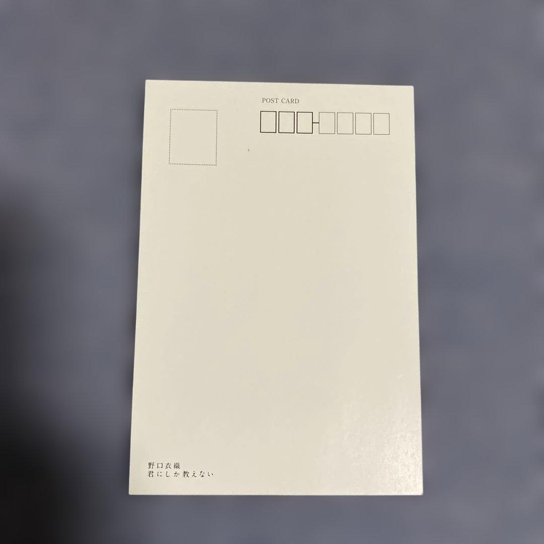 君にしか教えない 野口衣織ファースト写真集　ポストカード付き　初版