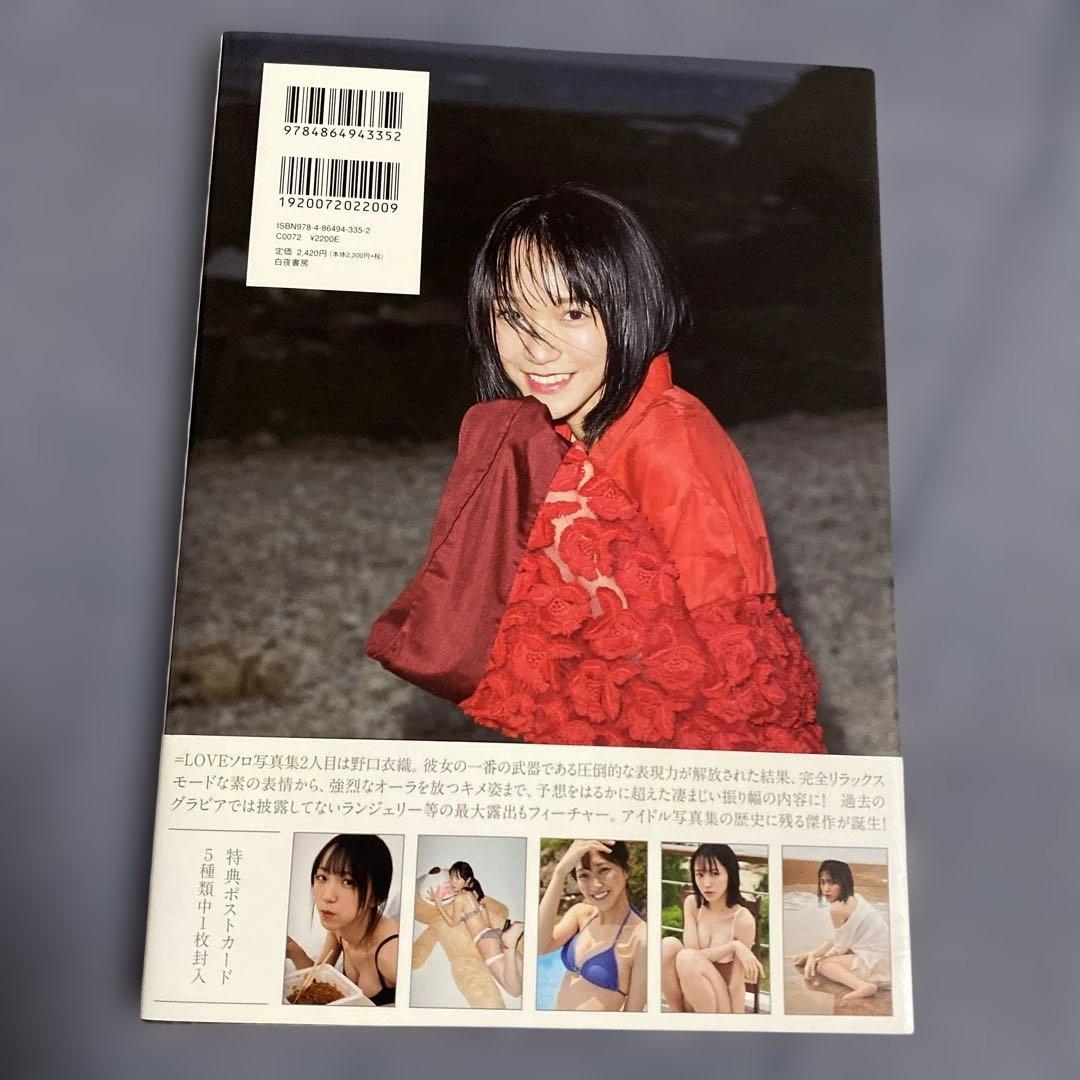 君にしか教えない 野口衣織ファースト写真集　ポストカード付き　初版