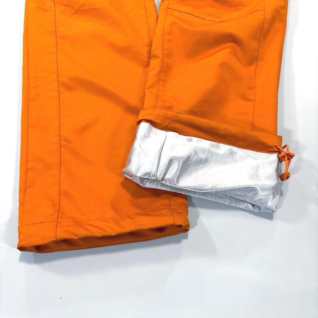パーリーゲイツ　2/L 蓄熱　ロングパンツ　オレンジ　ウエストゴム　ドロスト