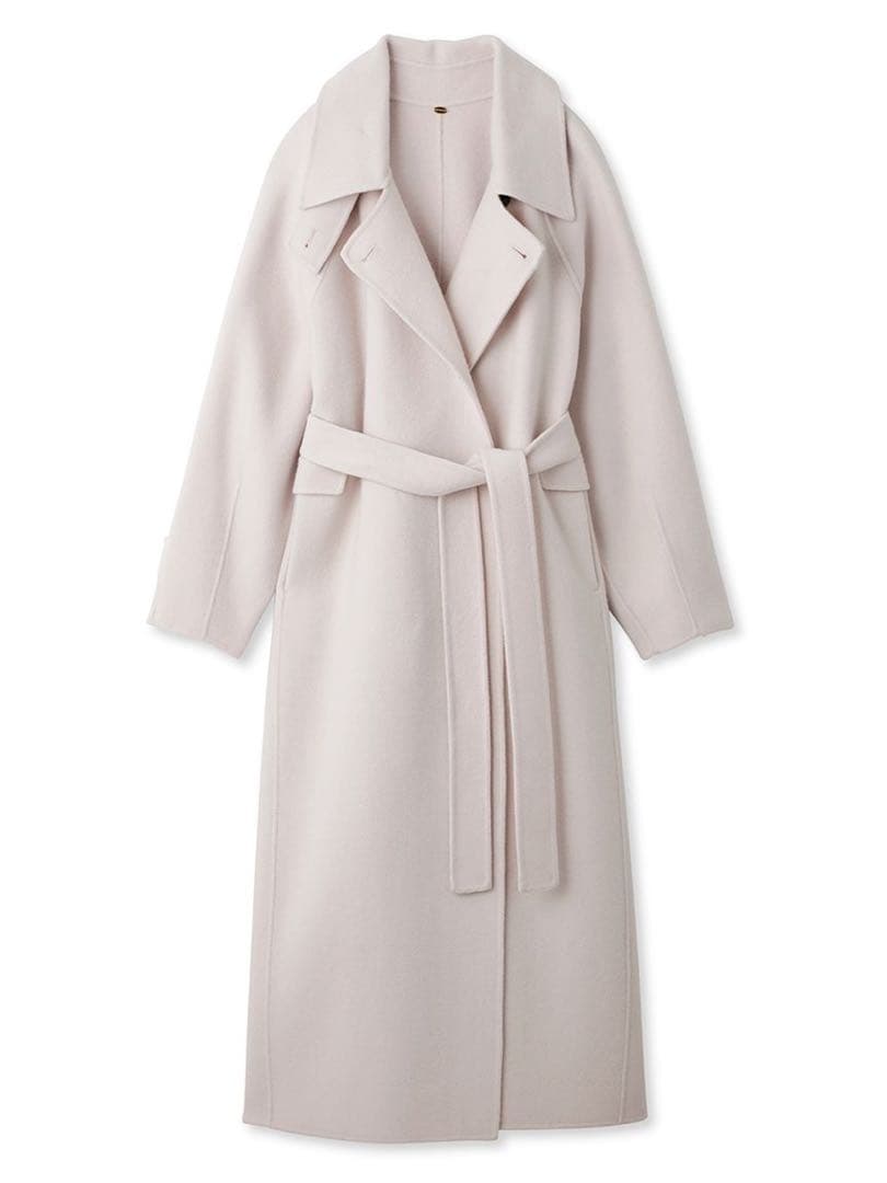 リリーブラウン リバーロングコート　ピンク