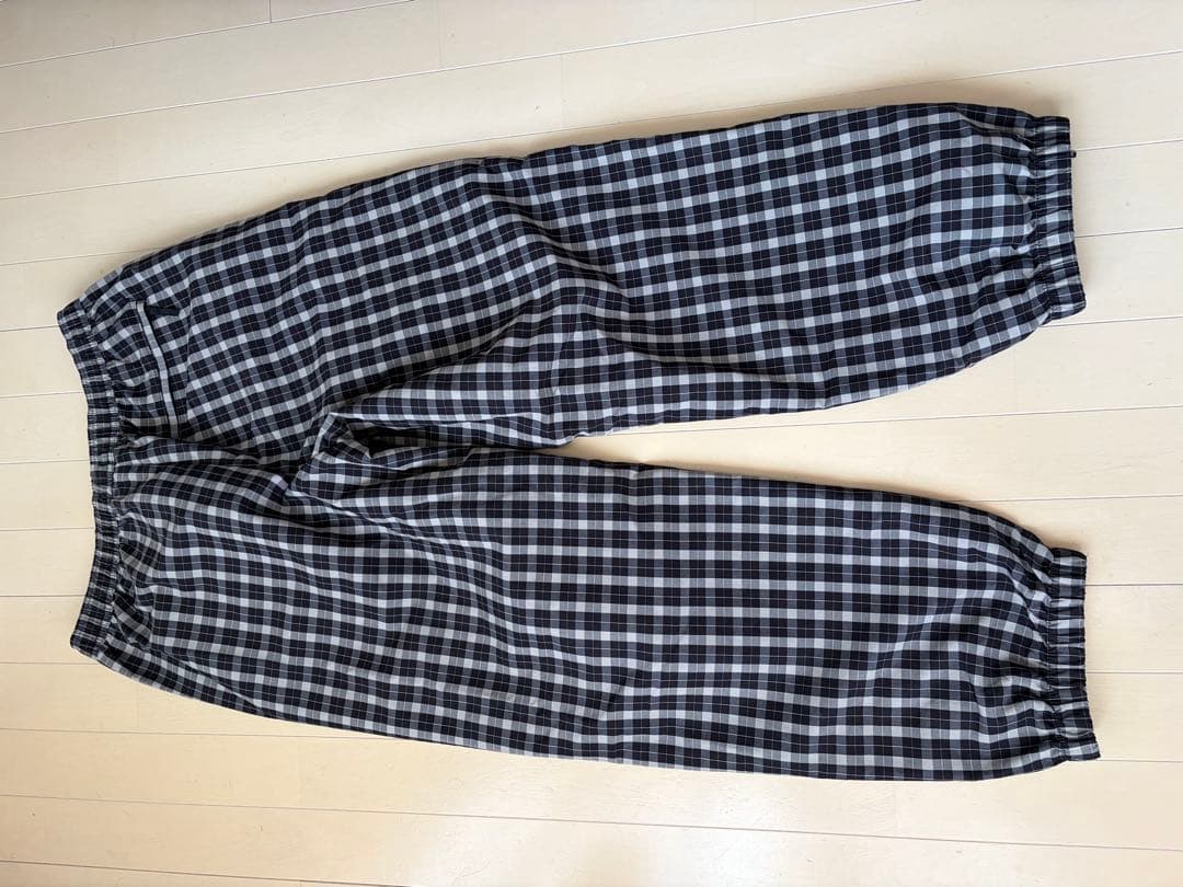 Supreme チェック柄ナイロンパンツ
