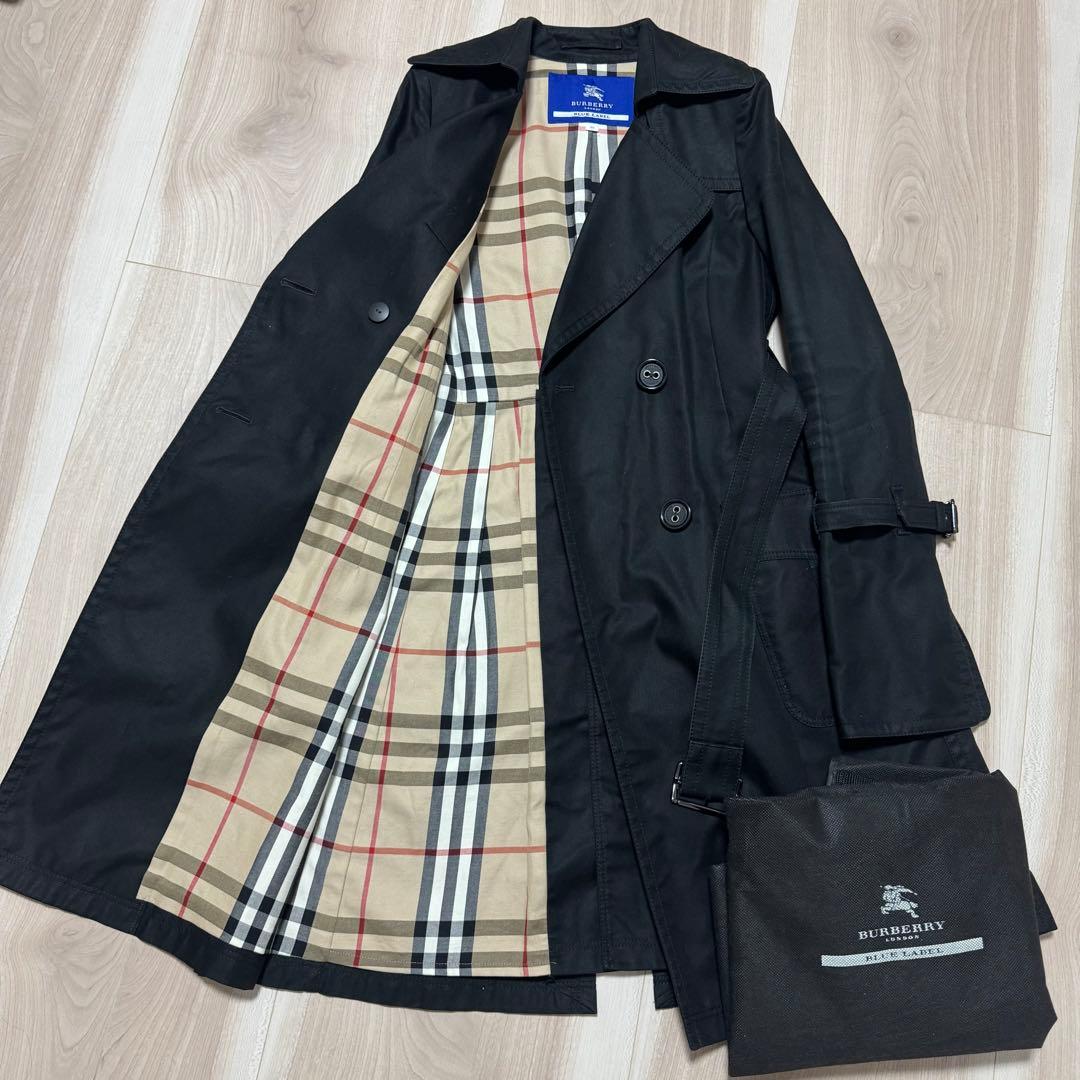 BURBERRY BLUE LABEL トレンチコート ノバチェック ベルト付