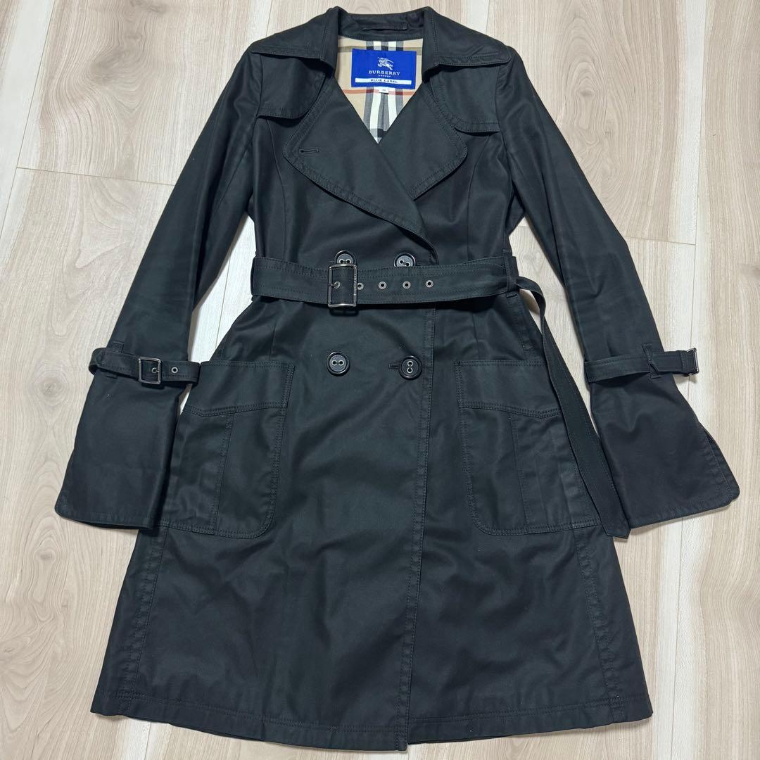 BURBERRY BLUE LABEL トレンチコート ノバチェック ベルト付