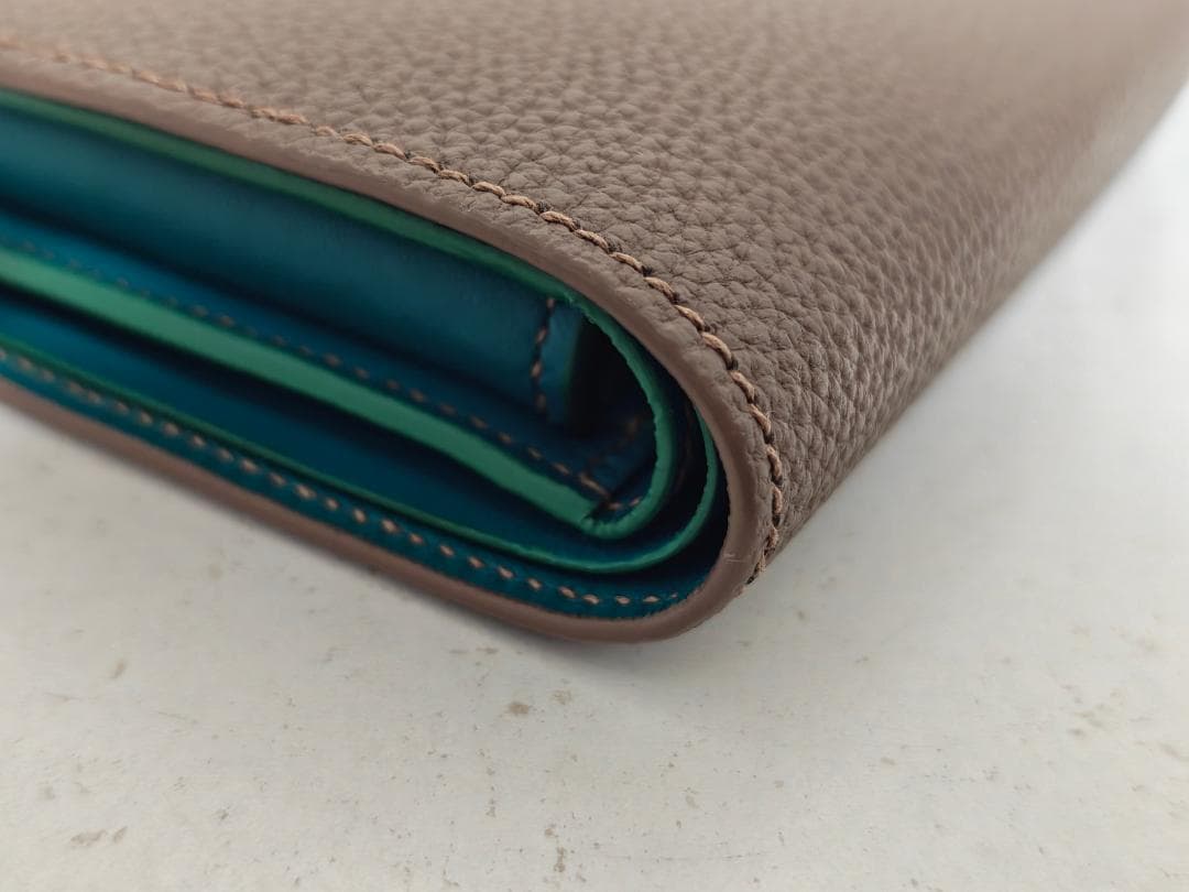 新品同様品 メゾンタクヤ T5 シュランケンカーフ 小銭入れ付き 二つ折り 財布