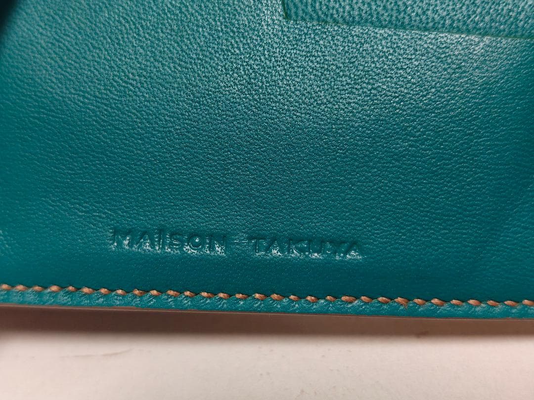 新品同様品 メゾンタクヤ T5 シュランケンカーフ 小銭入れ付き 二つ折り 財布