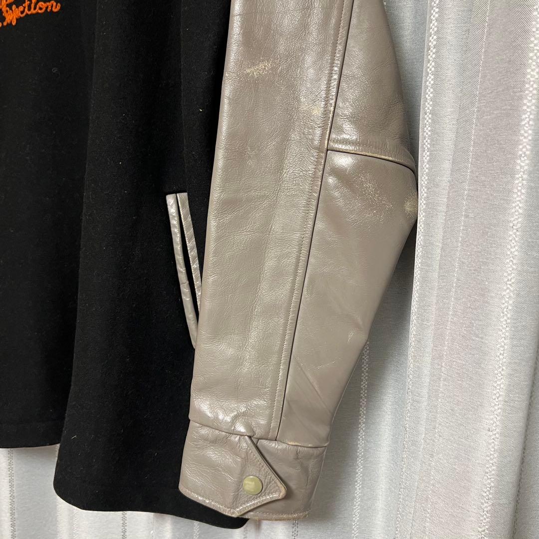 b*8様 HOUSTON バーシティジャケット 袖革 スタジャン ファラオコート