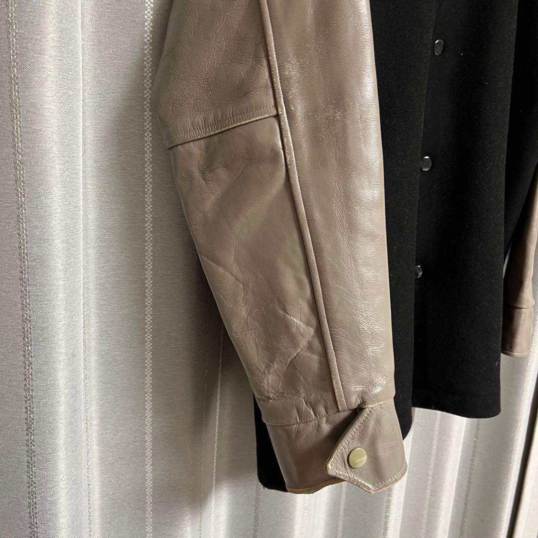 b*8様 HOUSTON バーシティジャケット 袖革 スタジャン ファラオコート