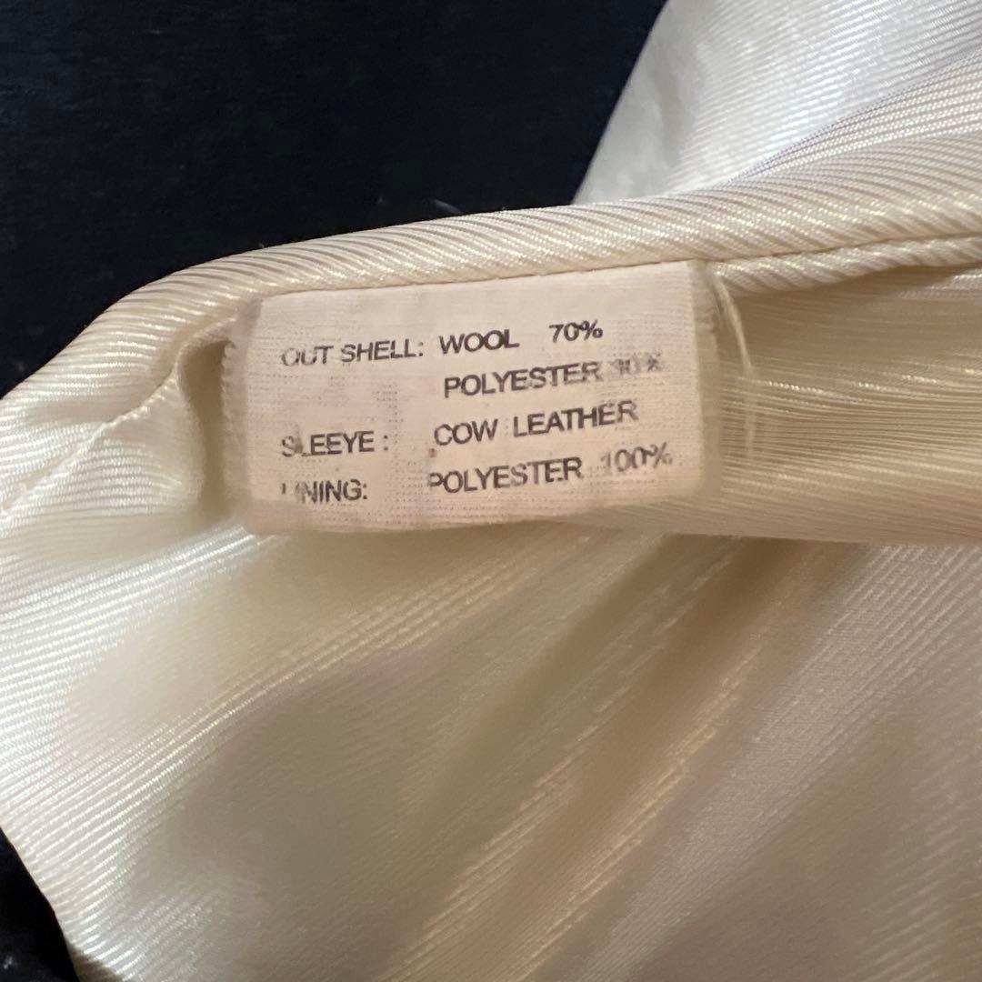 b*8様 HOUSTON バーシティジャケット 袖革 スタジャン ファラオコート