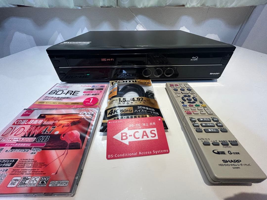 SHARP VHS一体型ブルーレイレコーダーBD-HDV22