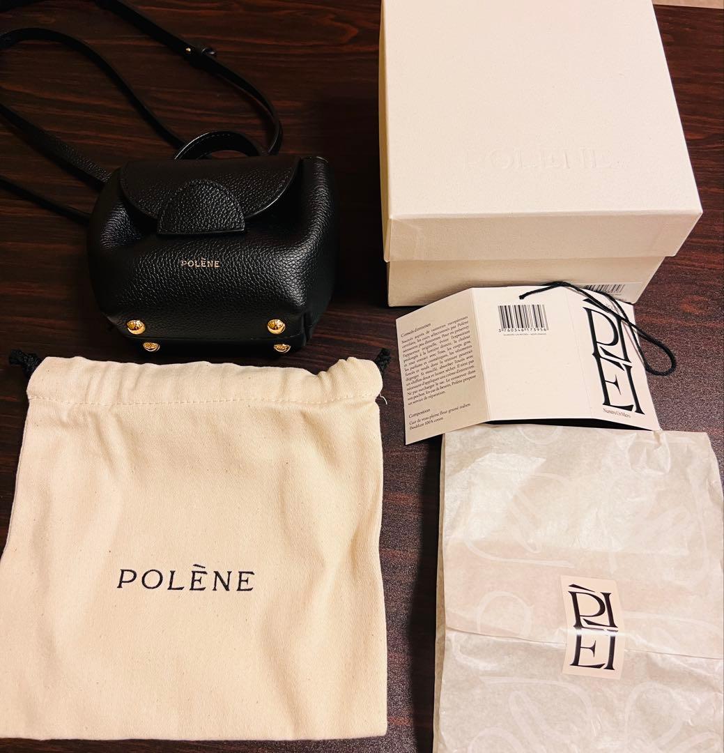 POLÈNE Numéro Un Microバッグ 黒