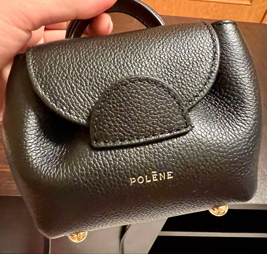 POLÈNE Numéro Un Microバッグ 黒