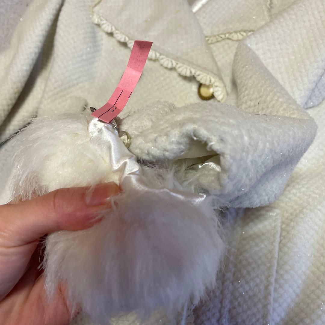 トゥララ　リズリサ　ファー付きキラキララメコート