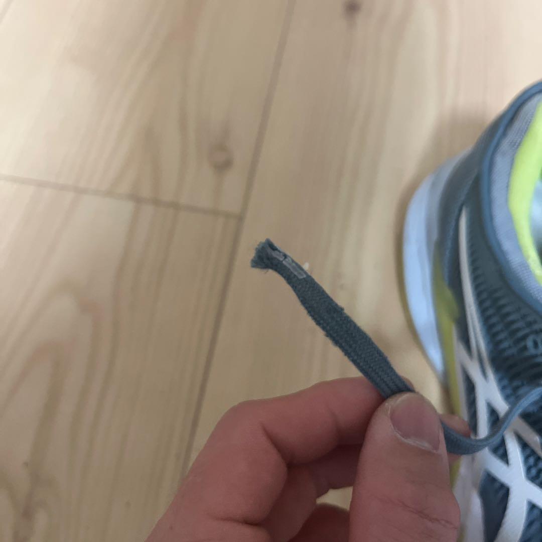 ASICS テニス用シューズ グレー/イエロー