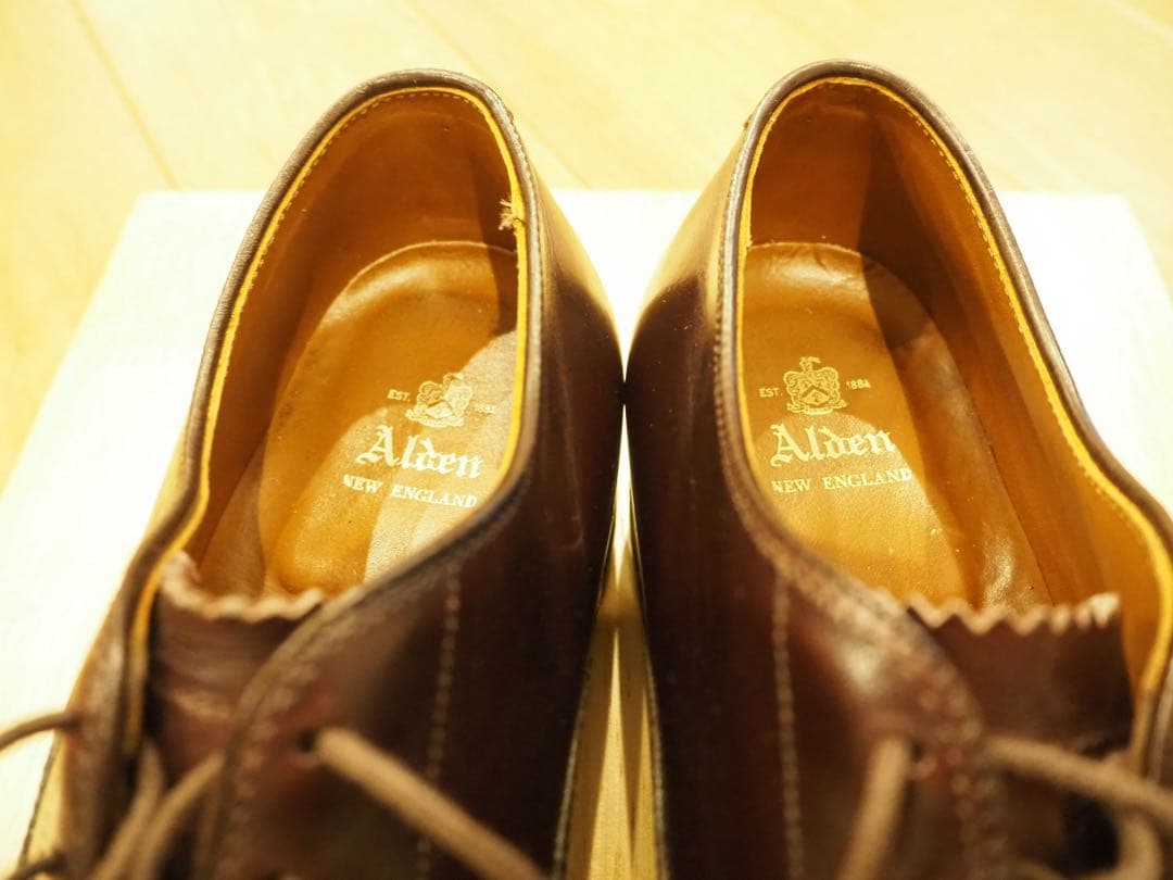 D*O様 【美品】Alden 905 9D バーガンディー ストレートチップ キ