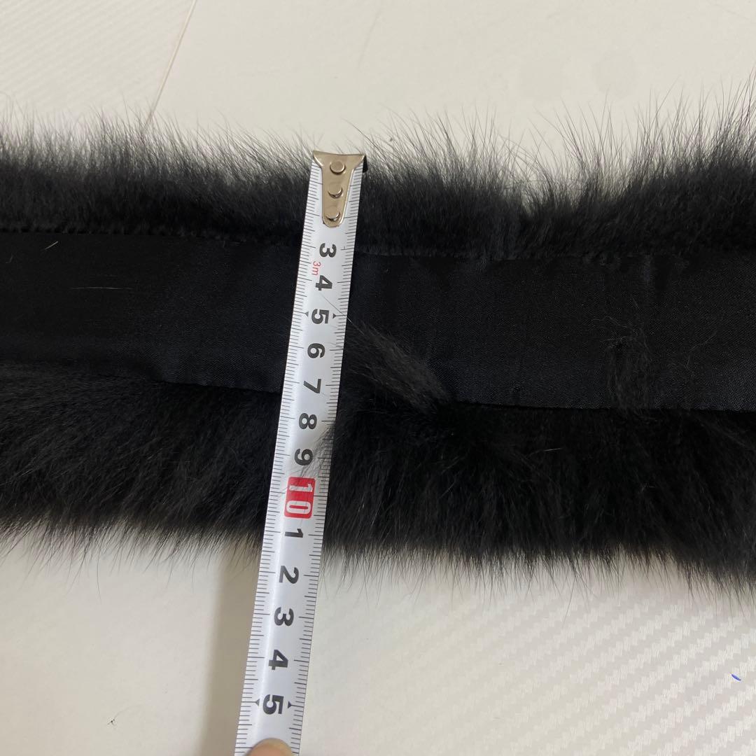 美品⭐️岐阜毛被　GIFUMOUHI リアルファーコート　ブラック
