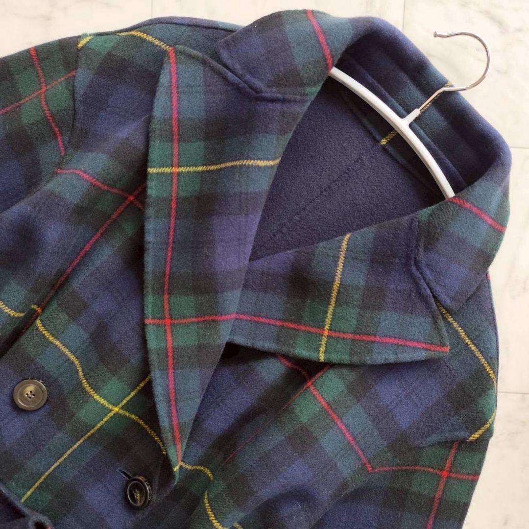 Max mara クチートアマーノ リバーシブル チェック ロング コート