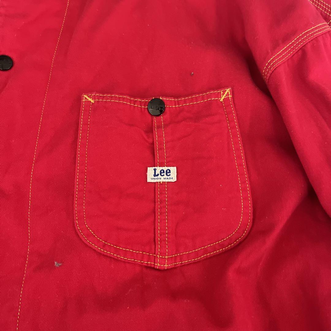 ChahChah×TENBOX×Lee/リバーシブルカバーオール/赤黒 10匣