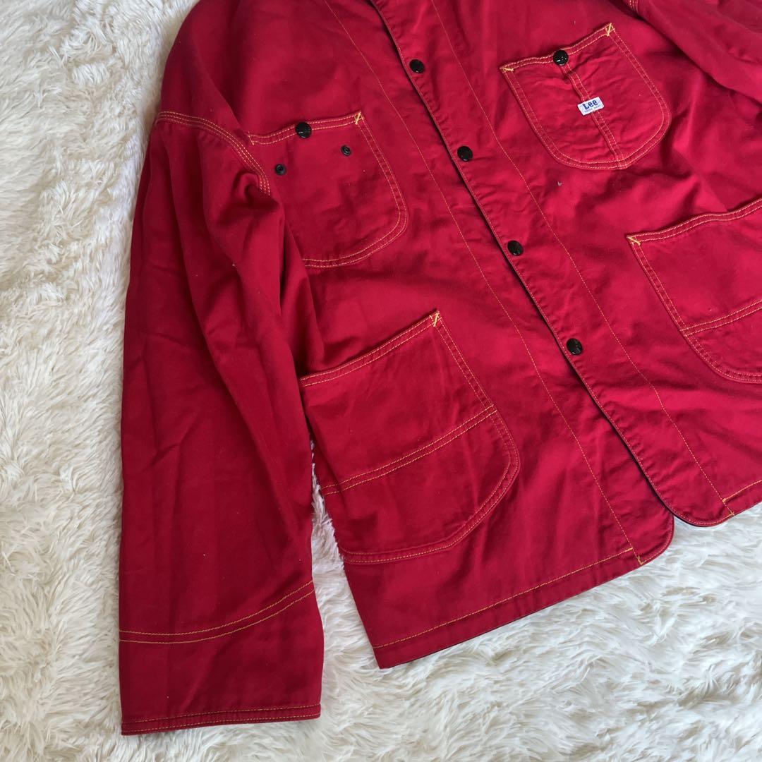 ChahChah×TENBOX×Lee/リバーシブルカバーオール/赤黒 10匣