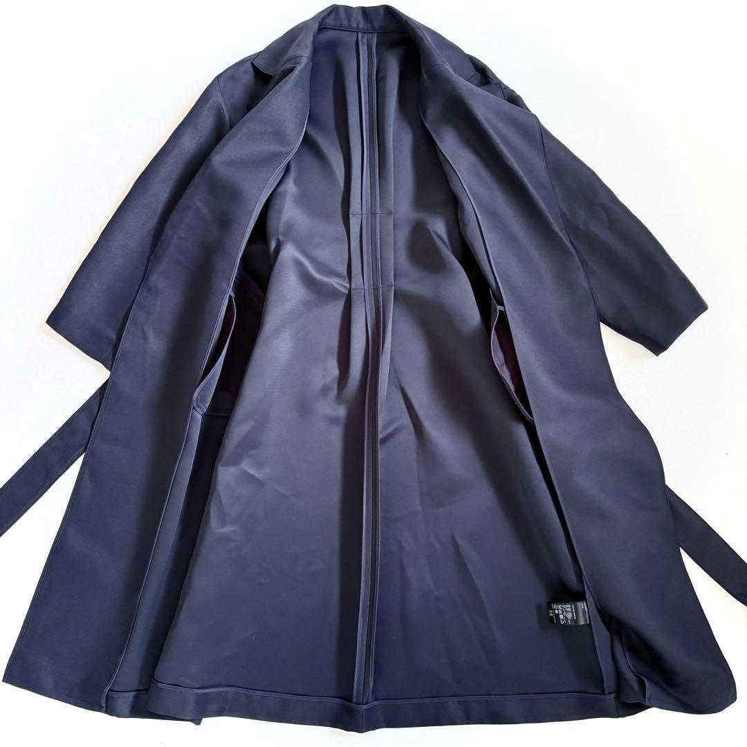 極美品 ノーブル　トリプルクロスラフチェスターコート　ネイビー　36