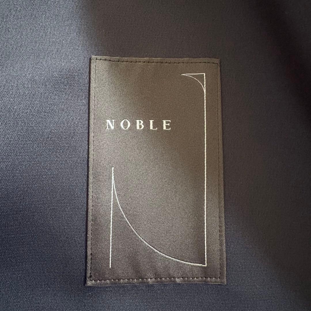 極美品 ノーブル　トリプルクロスラフチェスターコート　ネイビー　36