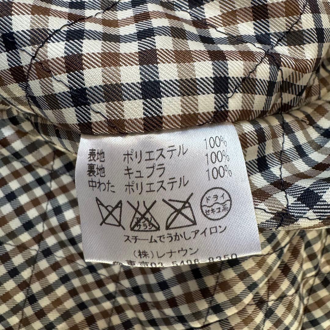 ✨極美品✨アクアスキュータム ラムレザー コート 中綿キルティングライナー L