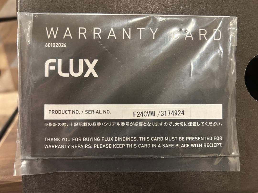 24-25 flux cv LTD Mサイズ 使用回数:リフト一本のみ