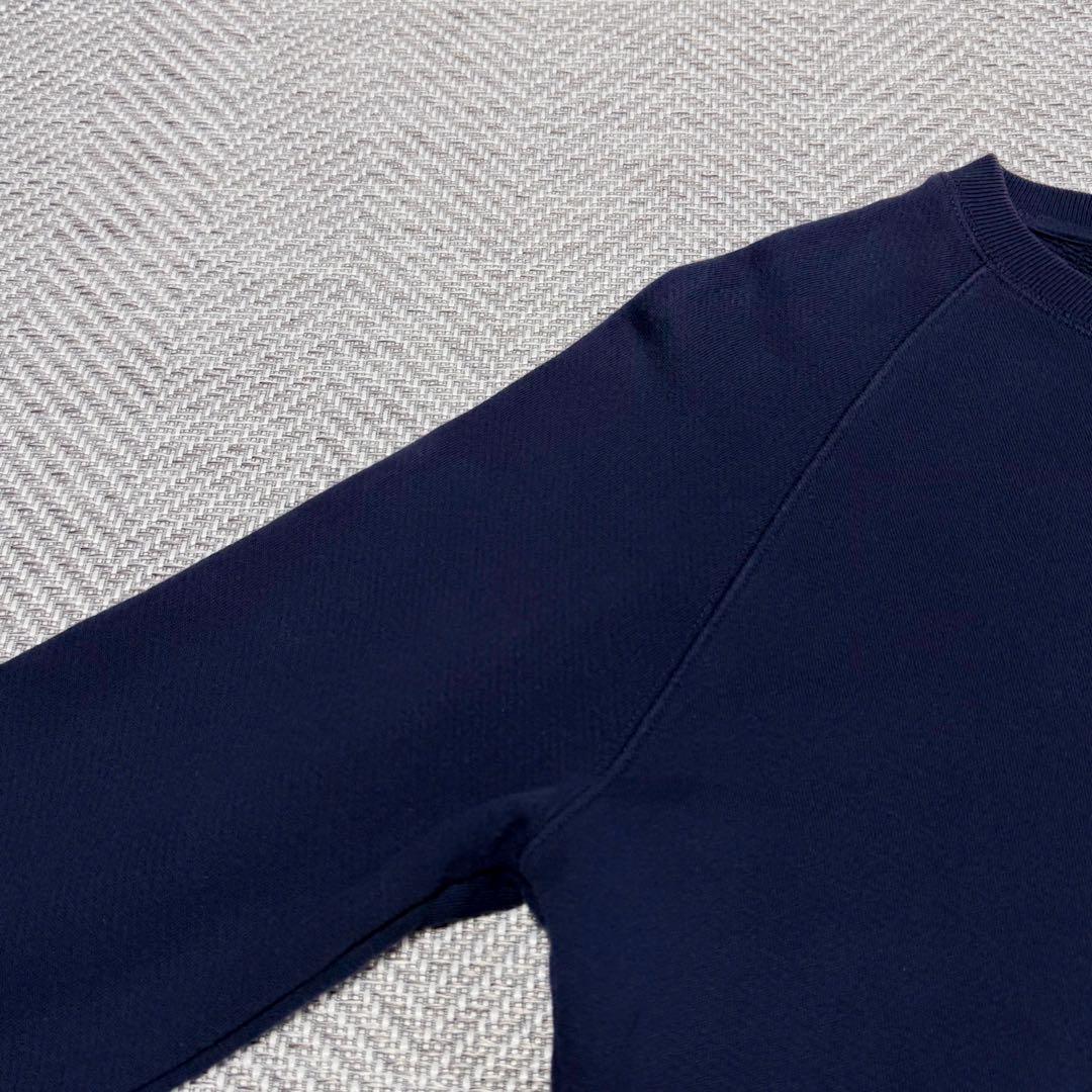 美品 メゾンキツネ トリコロール フォックス パッチ スウェット ネイビー XS