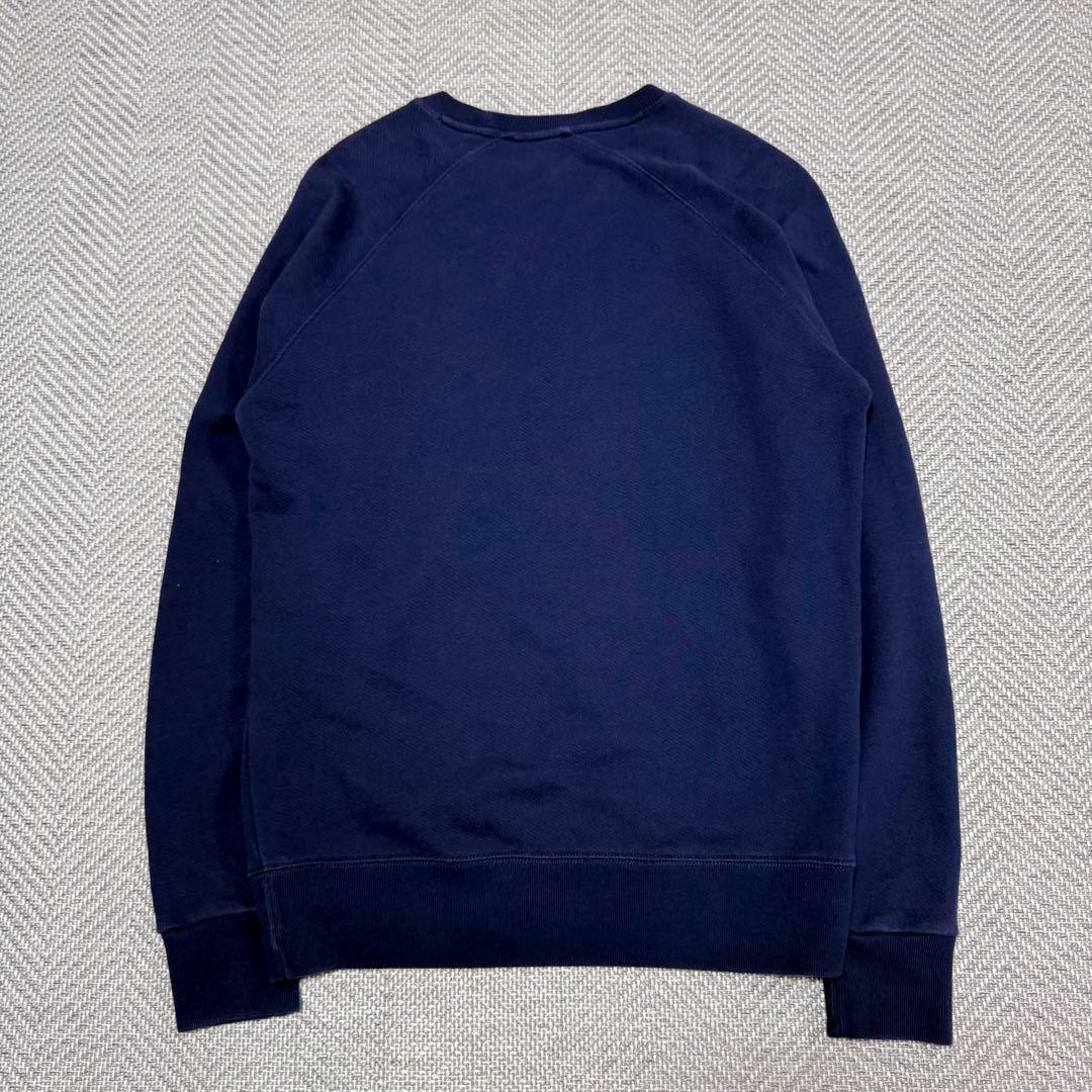 美品 メゾンキツネ トリコロール フォックス パッチ スウェット ネイビー XS