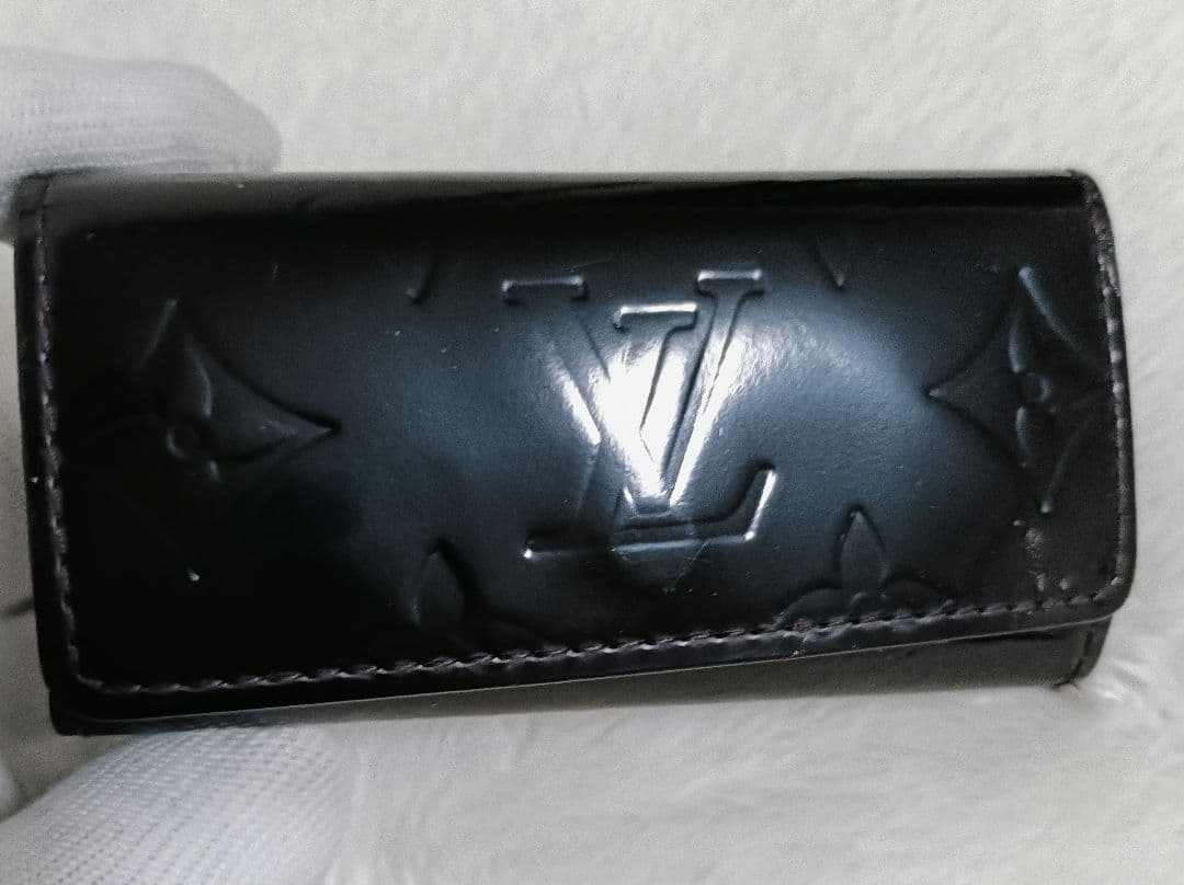 (kさま専用) ルイヴィトン 黒 モノグラム ヴェルニ キーケース 4連
