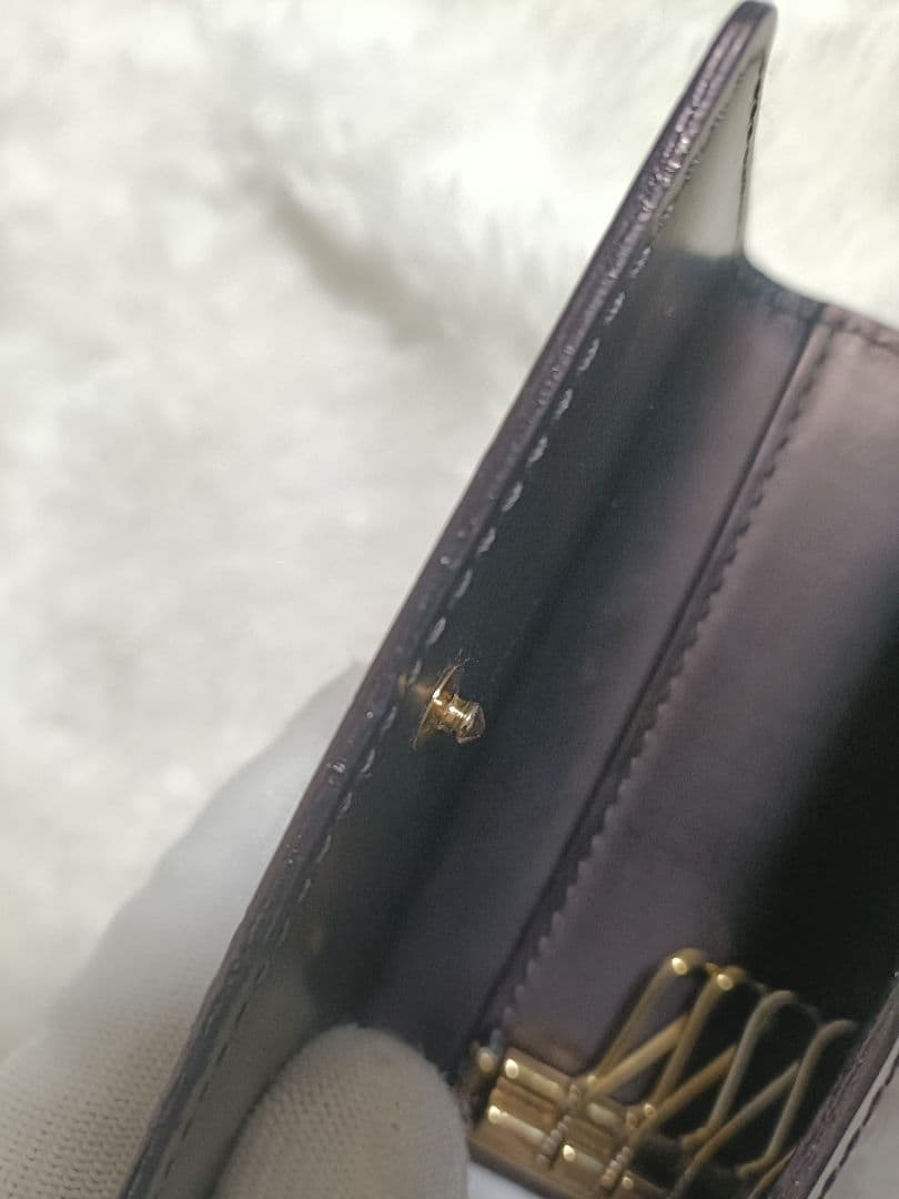 (kさま専用) ルイヴィトン 黒 モノグラム ヴェルニ キーケース 4連