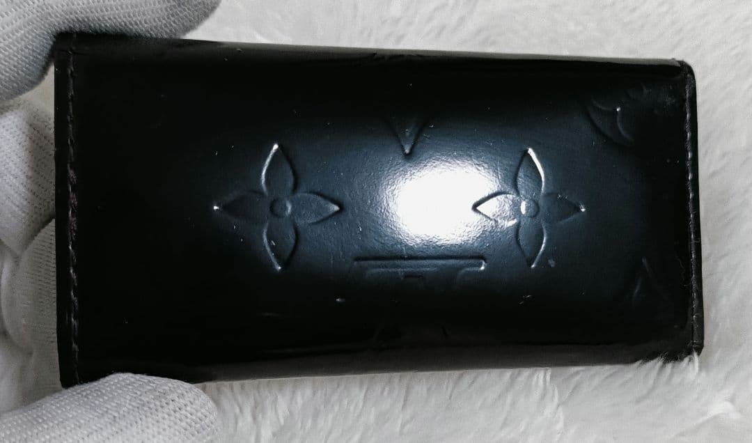 (kさま専用) ルイヴィトン 黒 モノグラム ヴェルニ キーケース 4連