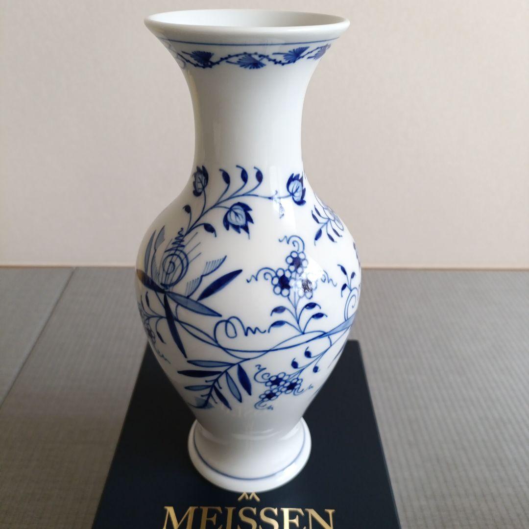 マイセン ブルーオニオンフラワーベース