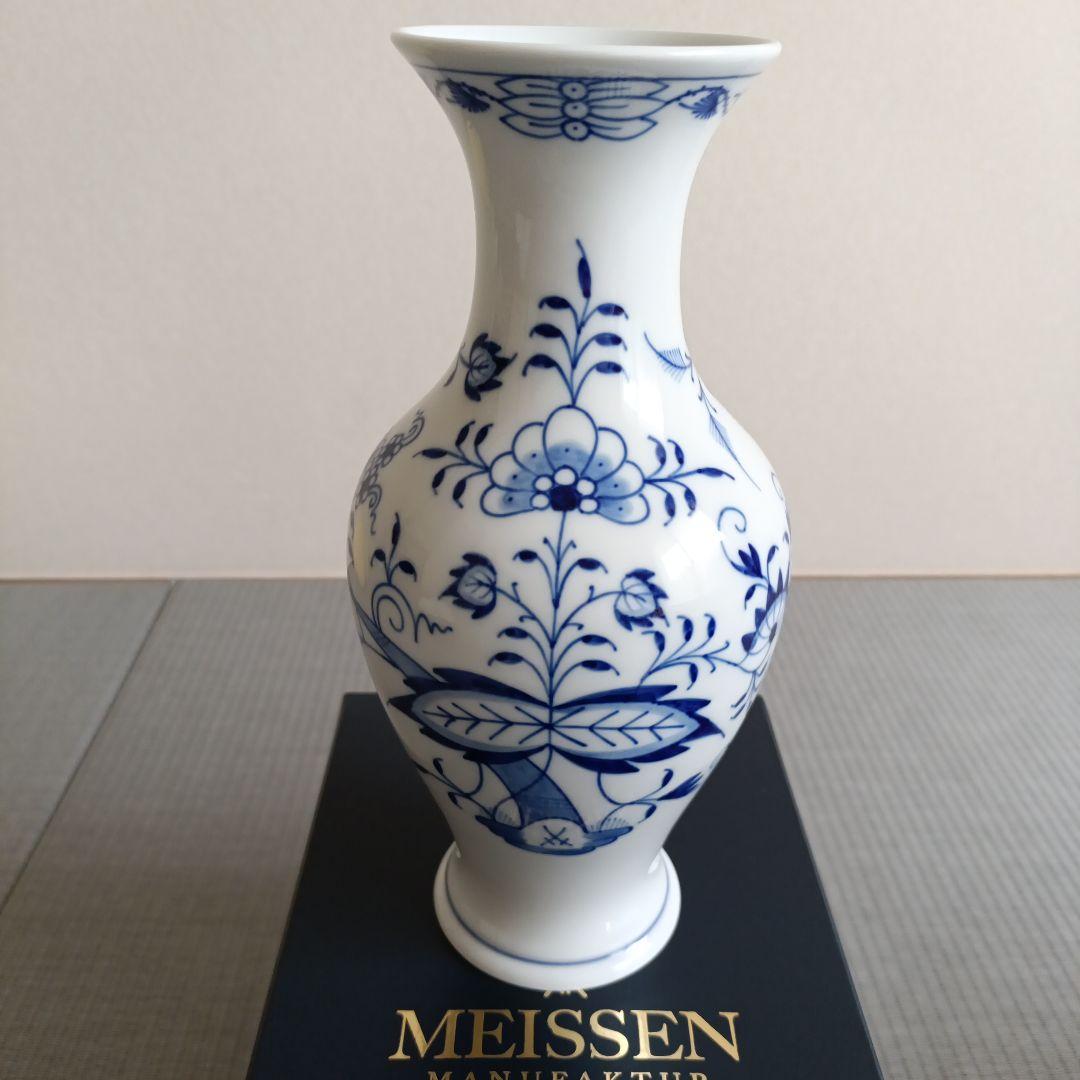 マイセン ブルーオニオンフラワーベース