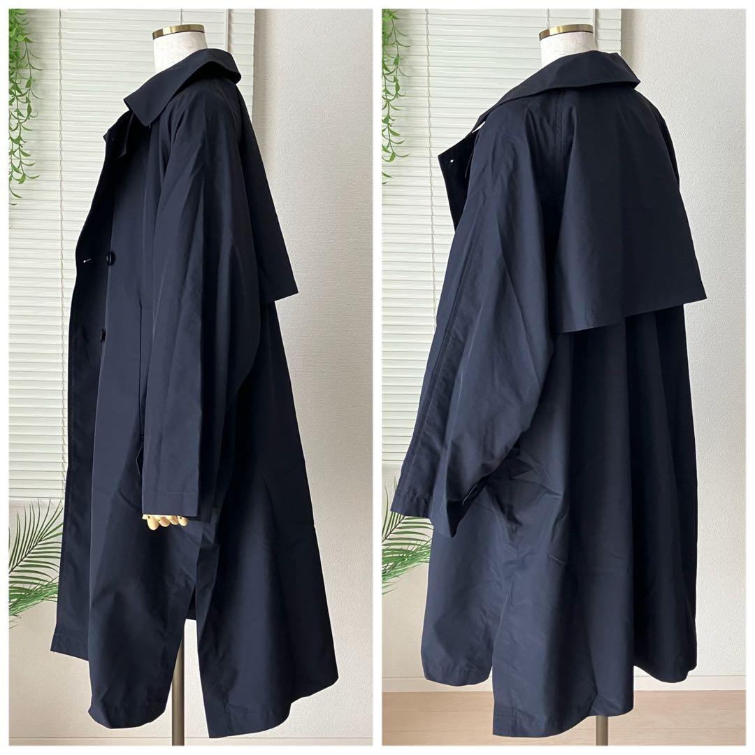 【新品】【2024SS】IENA PE/ポプリンオーバートレンチコート ネイビー