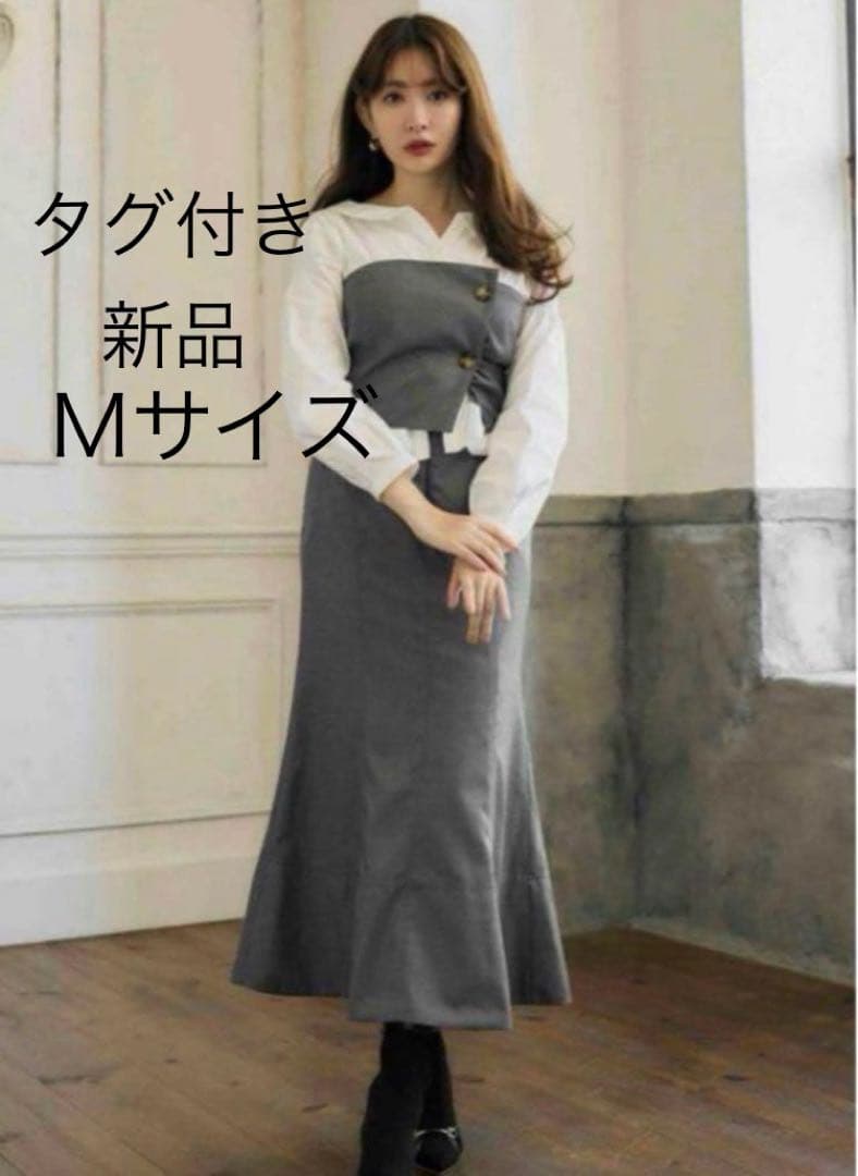 新品her lip to carette docking shirt dress