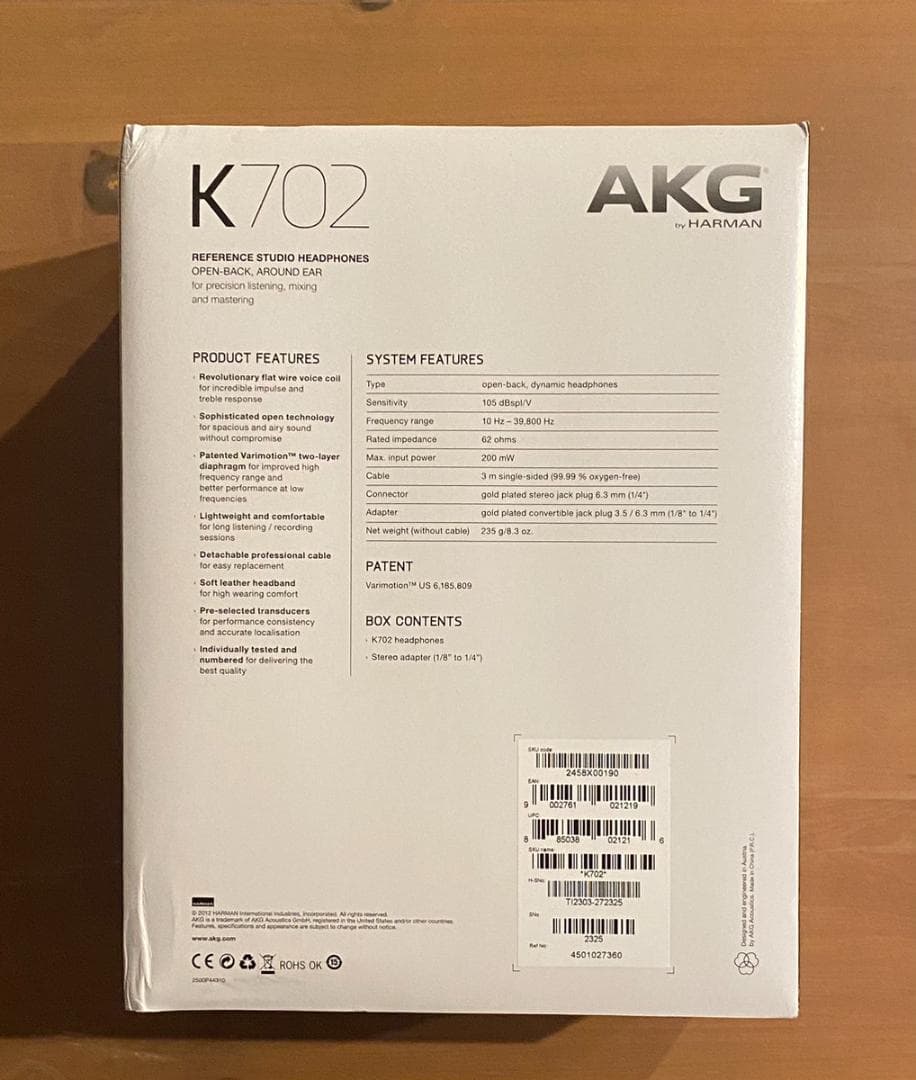 AKG K702 オープンエアー型ヘッドホン
