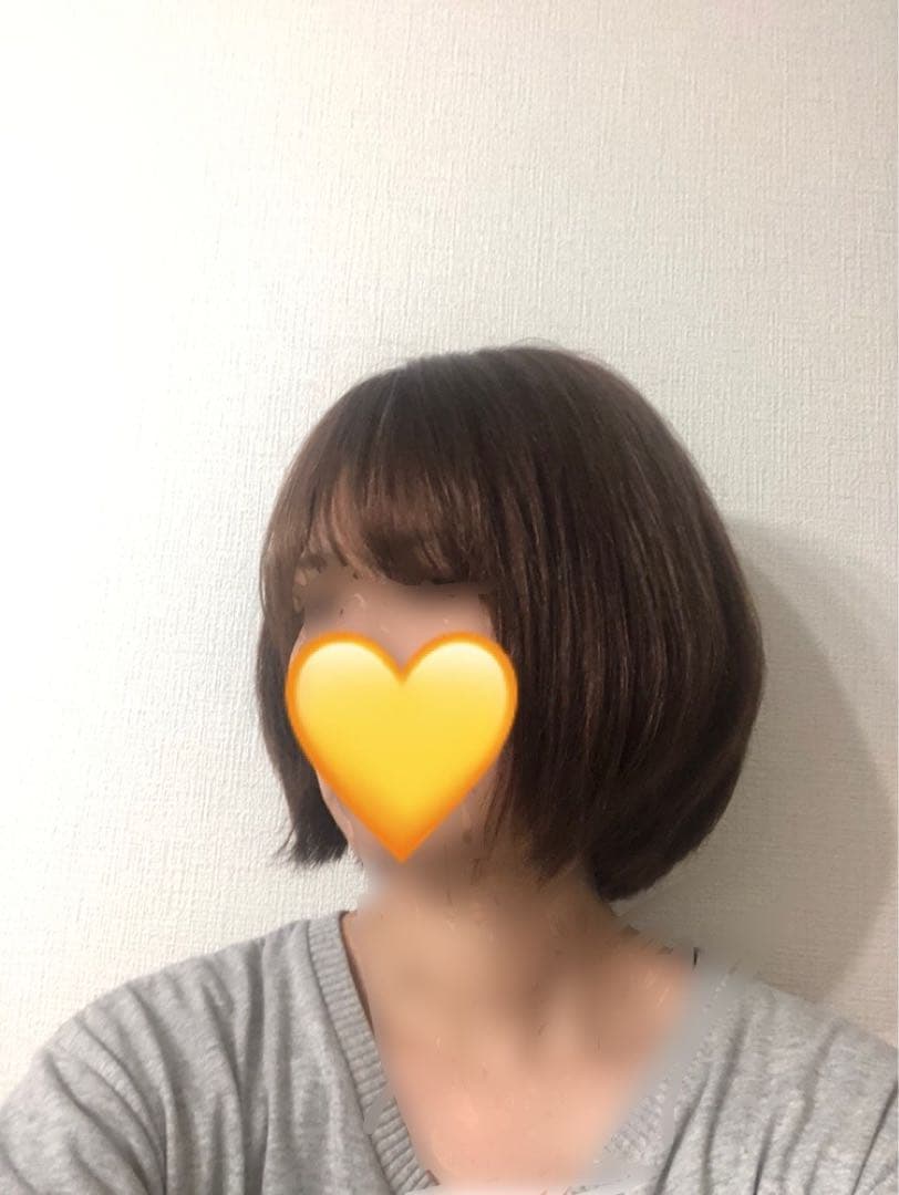 人毛100% ショートボブスタイル　ブラウン　未使用