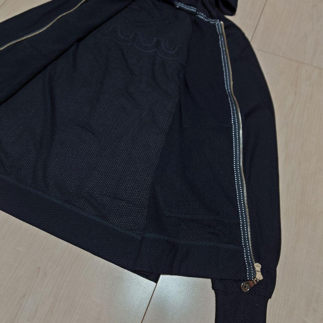 新品 MUTA メッシュジップパーカー ブラック