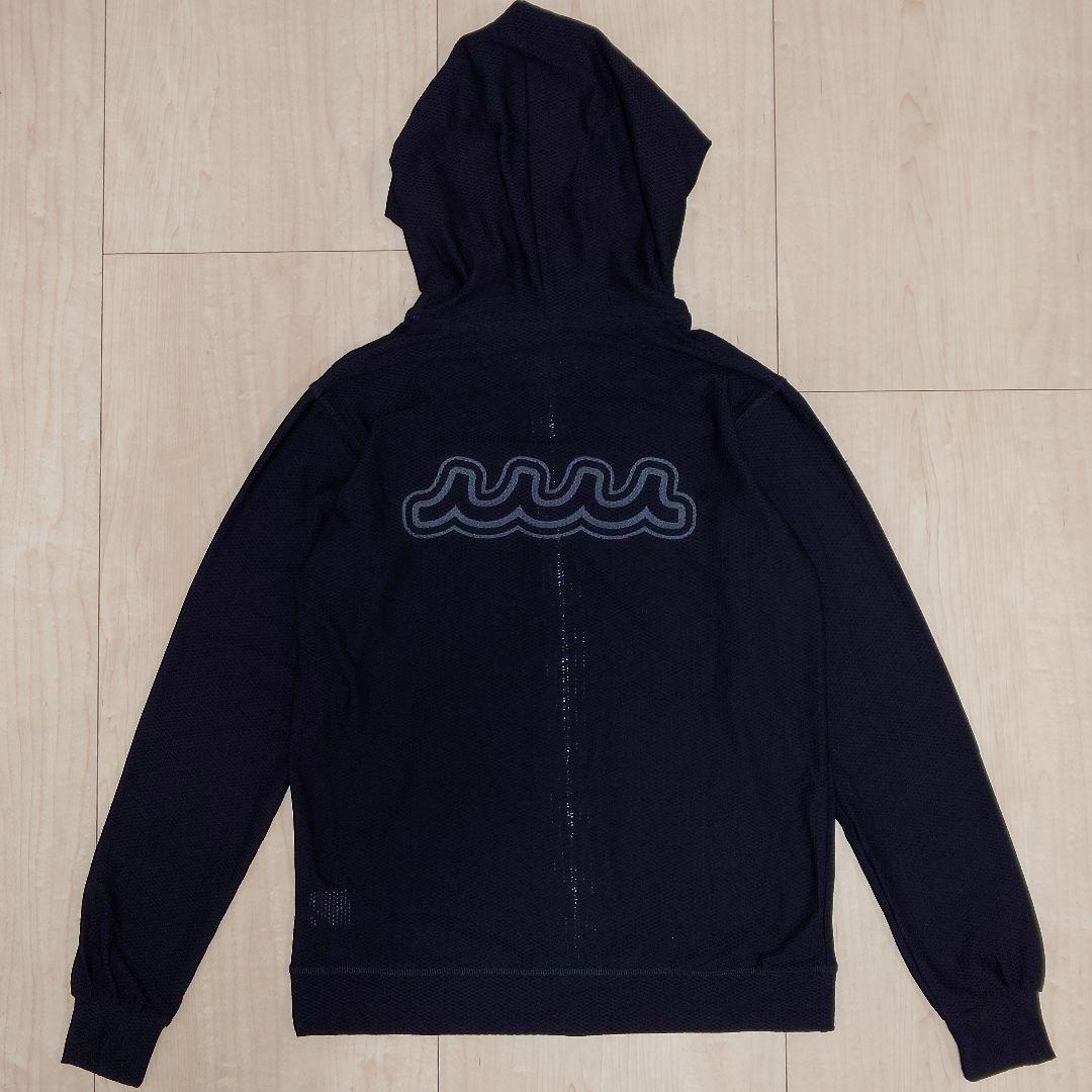 新品 MUTA メッシュジップパーカー ブラック