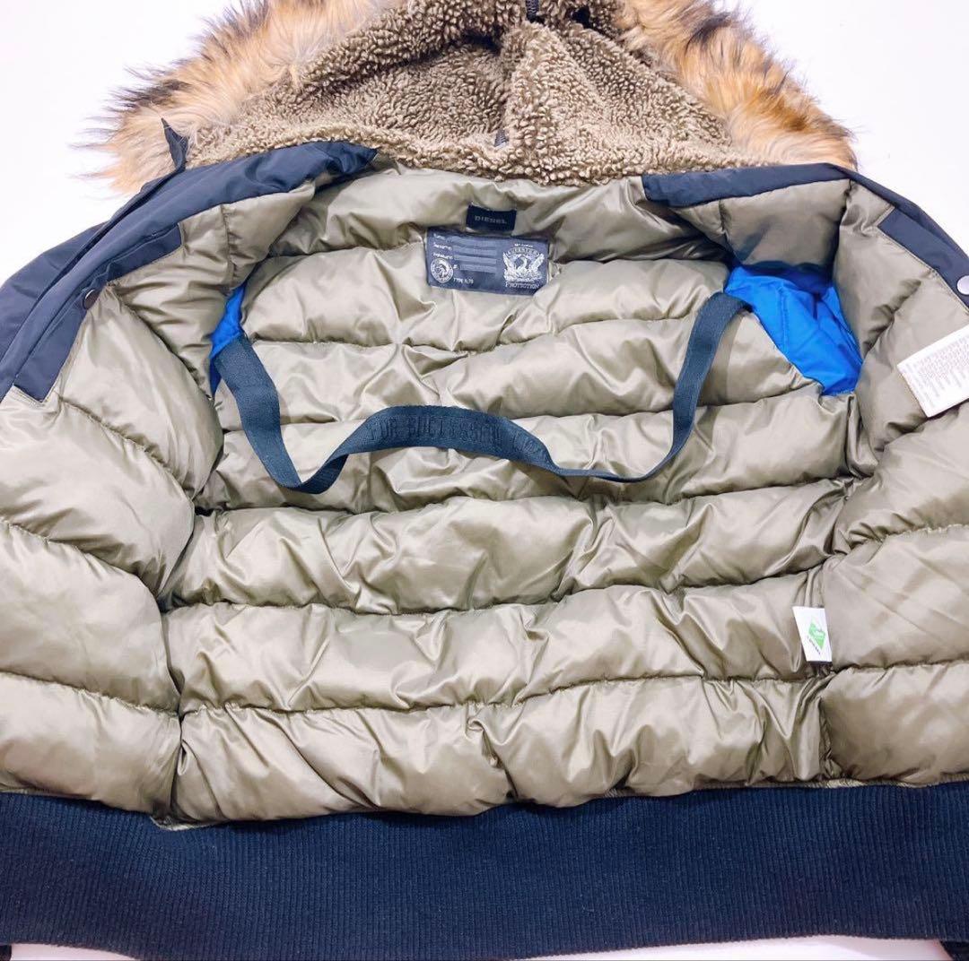 DISEL ディーゼルMA-1 ファー付きジャケット　ブルゾン　ファージャケット