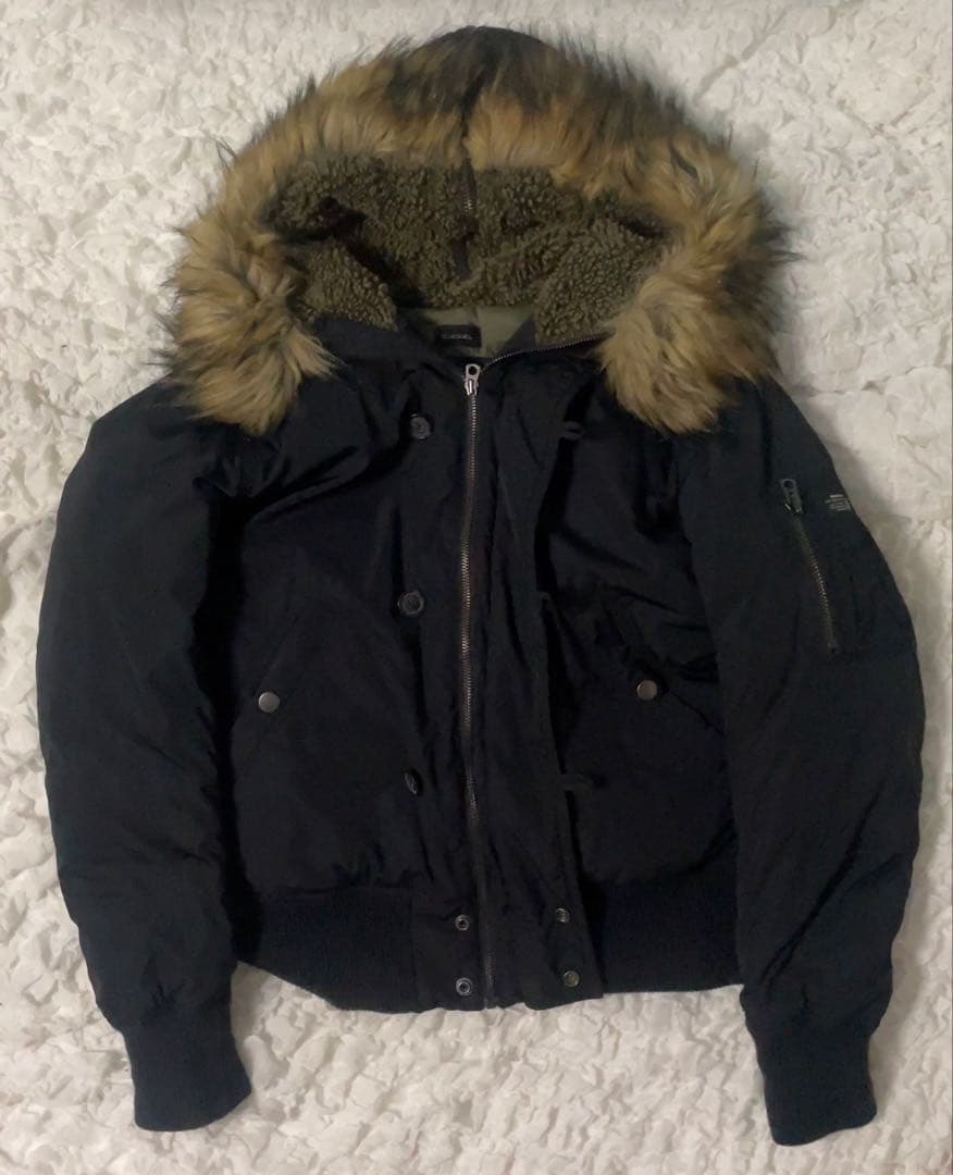 DISEL ディーゼルMA-1 ファー付きジャケット　ブルゾン　ファージャケット