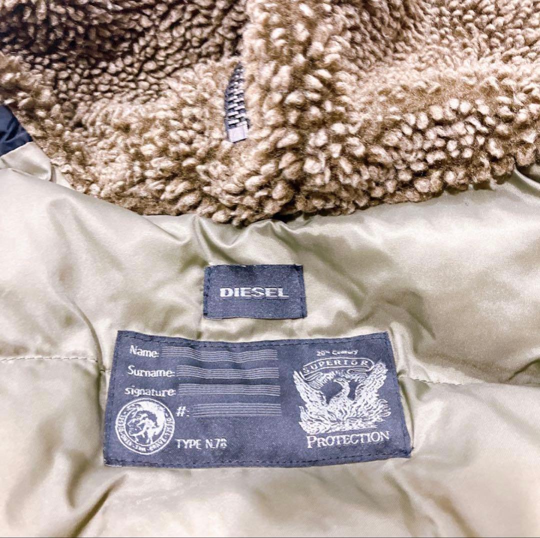 DISEL ディーゼルMA-1 ファー付きジャケット　ブルゾン　ファージャケット