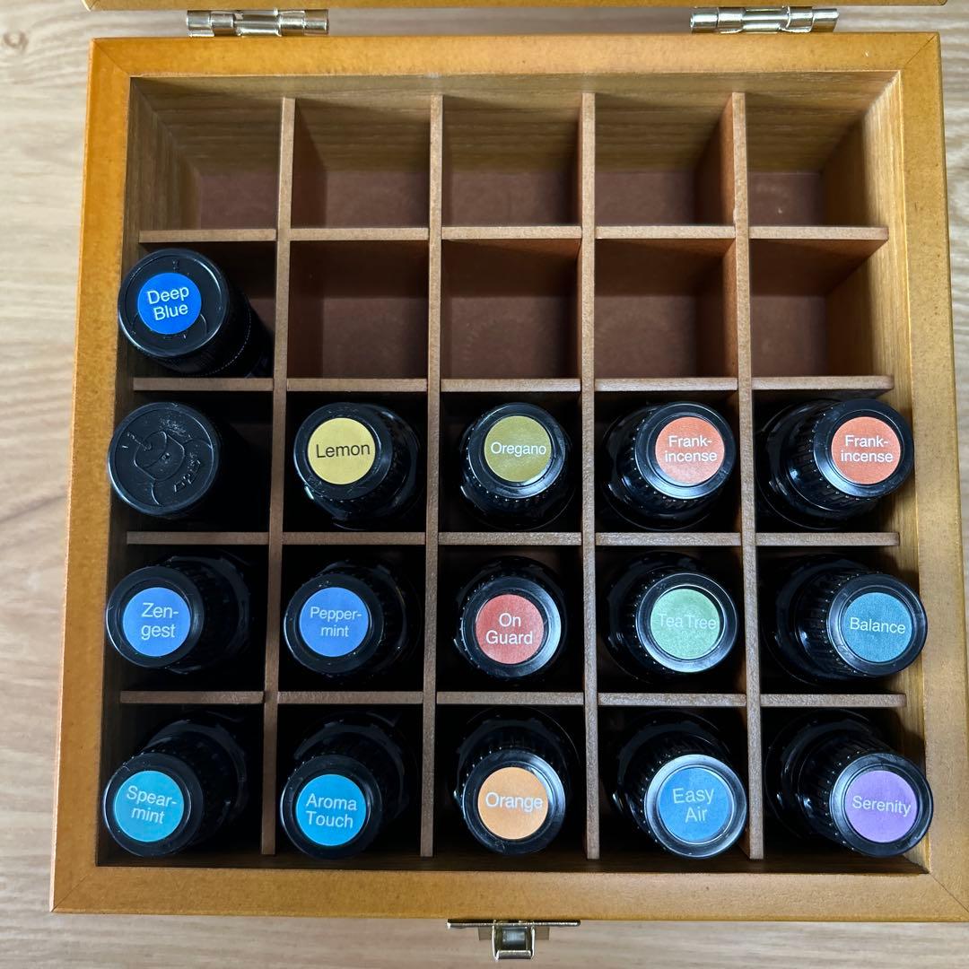 doterra エッセンシャルオイル16本セット 携帯用ミニボトルケース付き