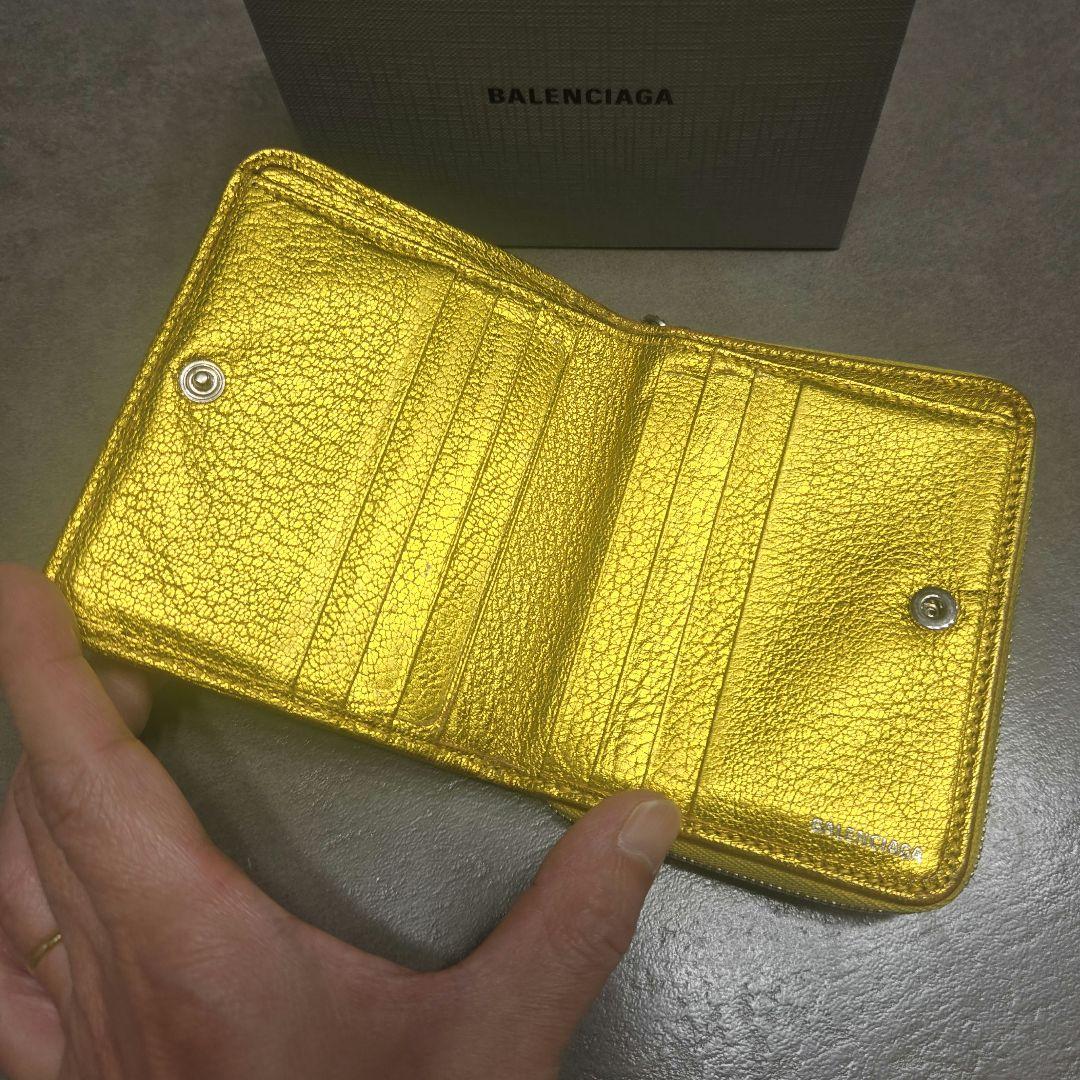 最終価格！BALENCIAGAバレンシアガ アラウンドジップ ゴールド財布 金運