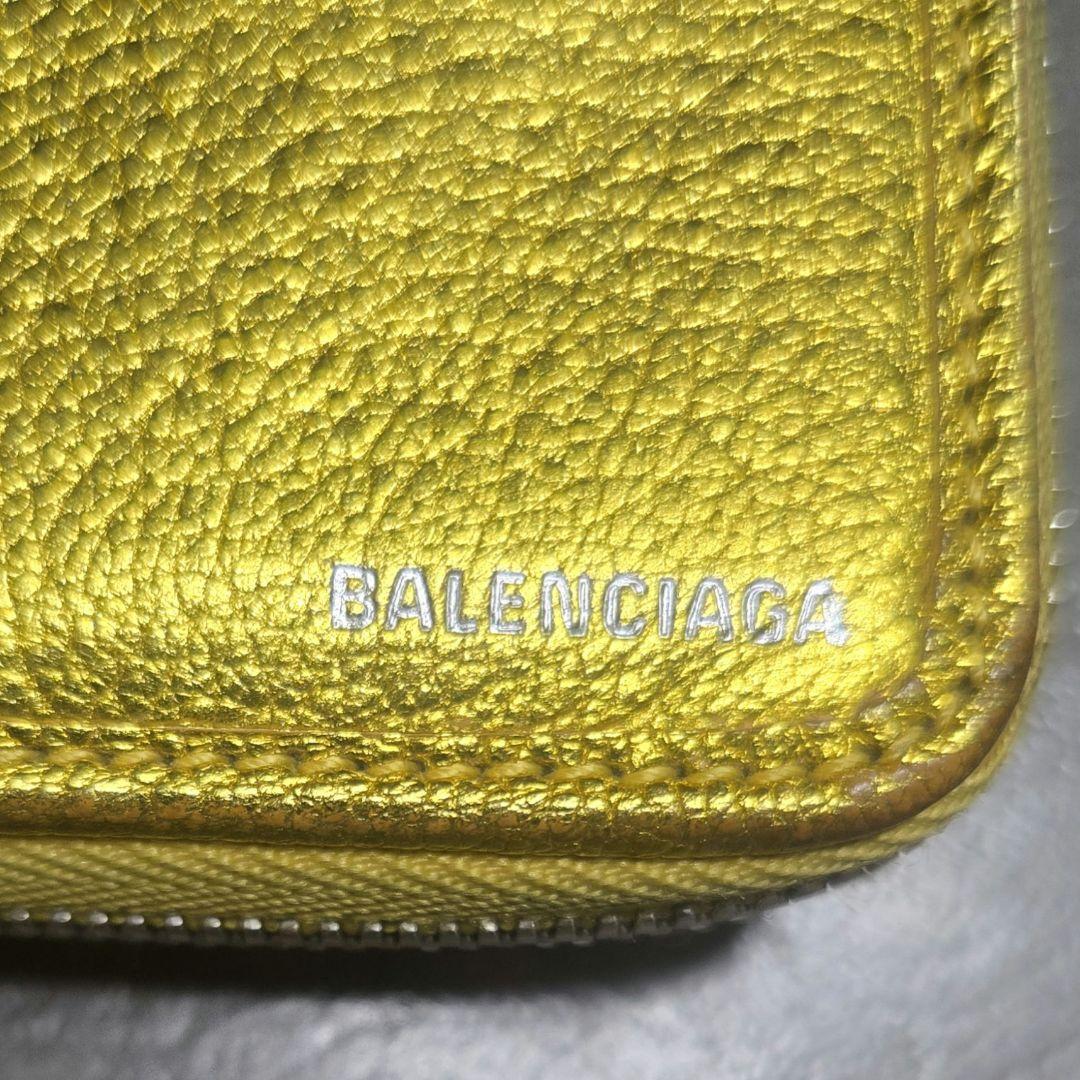 最終価格！BALENCIAGAバレンシアガ アラウンドジップ ゴールド財布 金運