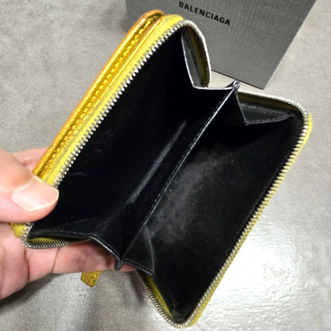 最終価格！BALENCIAGAバレンシアガ アラウンドジップ ゴールド財布 金運