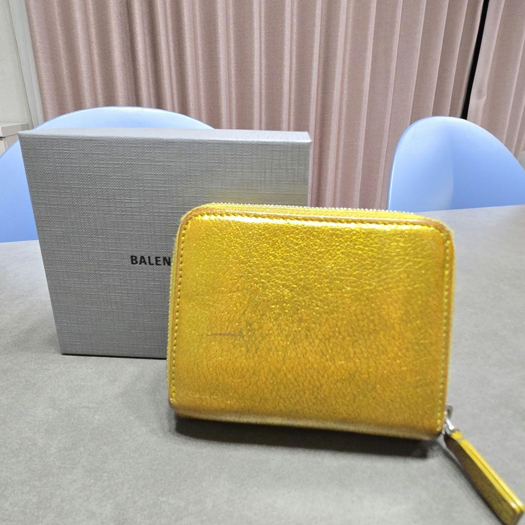 最終価格！BALENCIAGAバレンシアガ アラウンドジップ ゴールド財布 金運
