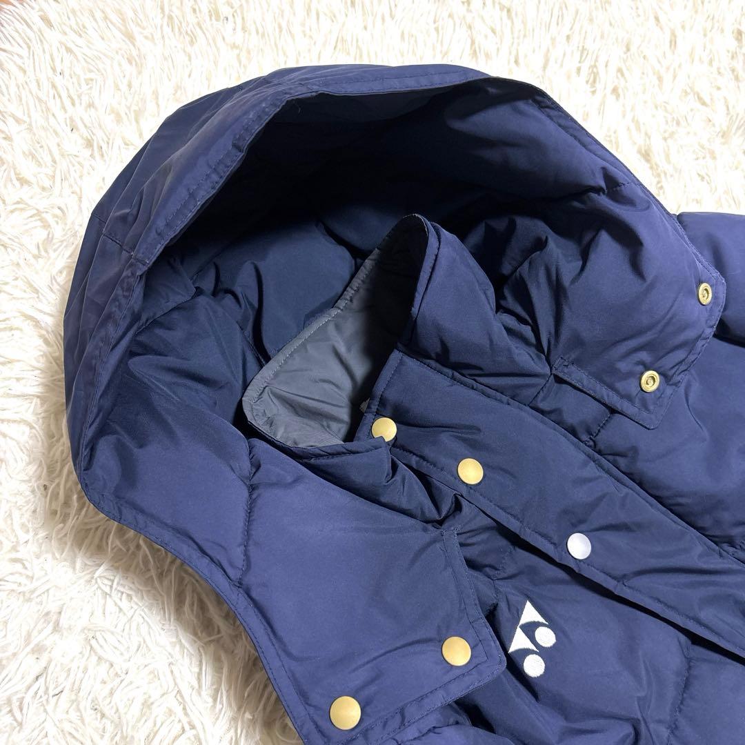 YONEX ベンチコート ネイビー Sサイズ ロゴ フード ヨネックス テニス