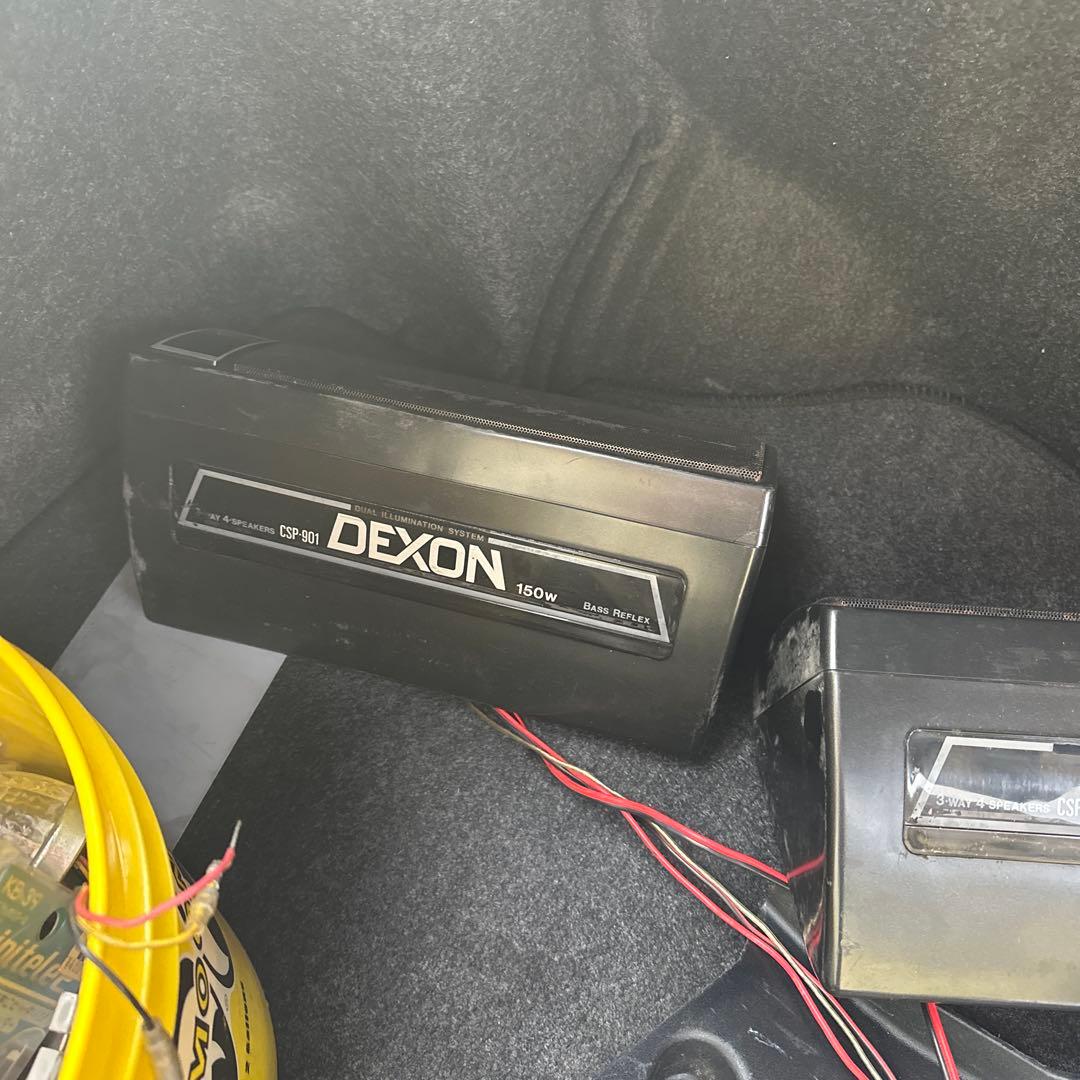 車　置き型　スピーカー　当時物